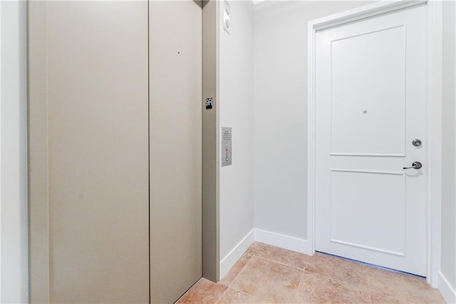 doorway featuring elevator