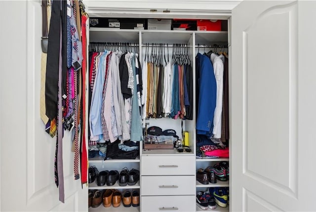 view of closet