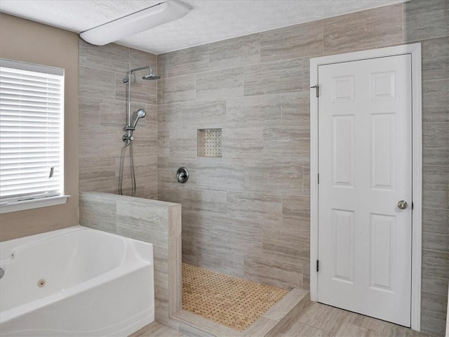 3725 Crescent Walk Ln, Suwanee, GA 30024 - full bathroom featuring walk in shower and a whirlpool tub