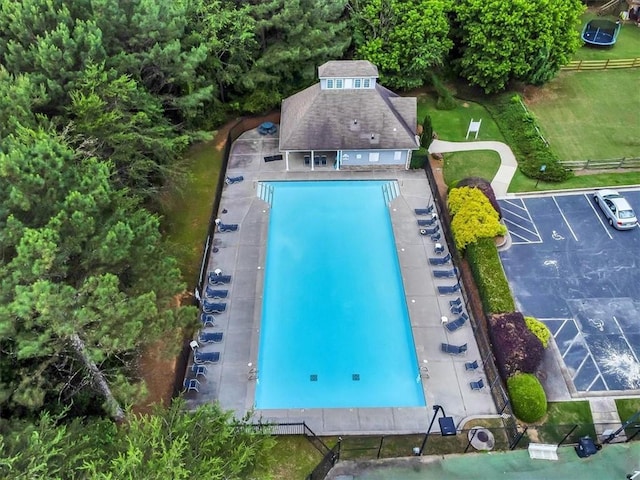 3725 Crescent Walk Ln, Suwanee, GA 30024 - aerial view of a pool