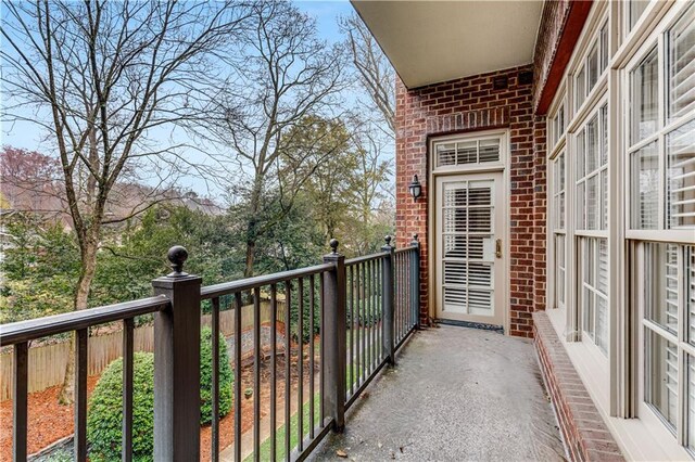 view of balcony