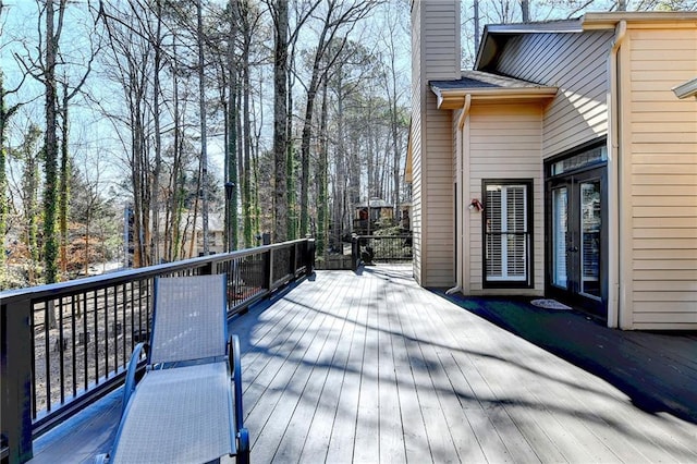 view of wooden terrace