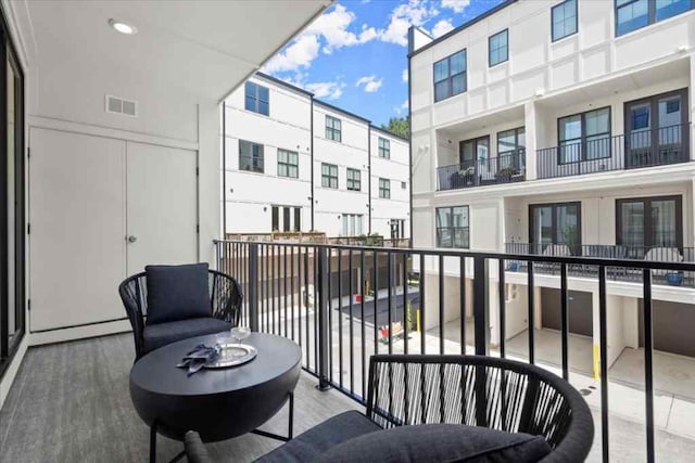 balcony with visible vents