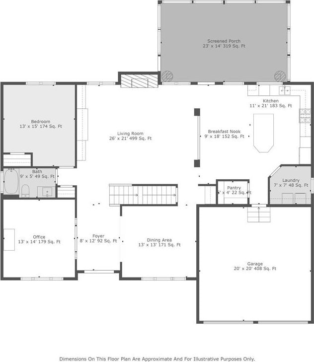 4840 Spring Park Cir, Suwanee, GA 30024 - view of room layout