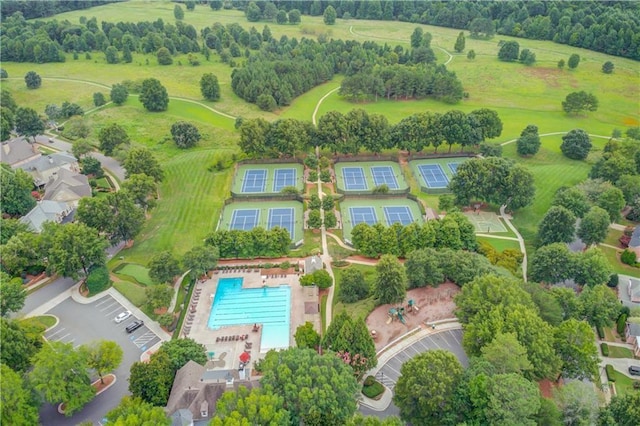 4840 Spring Park Cir, Suwanee, GA 30024 - drone / aerial view of a pool