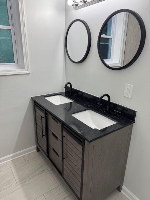 bathroom with vanity