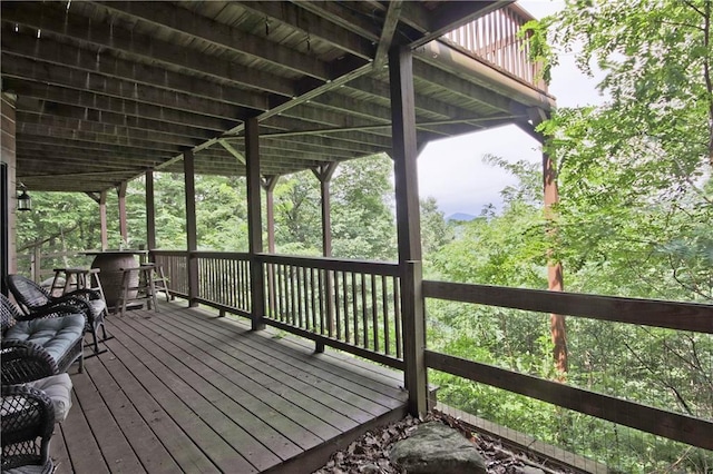 1397 Chestnut Cove Trl, Jasper, GA 30143 - view of wooden deck