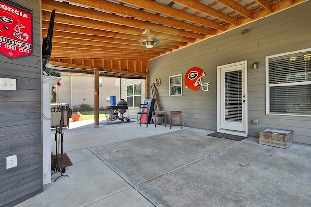 view of patio / terrace with grilling area