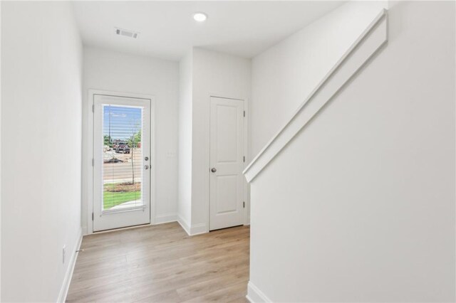 165 Mill Center Blvd Unit 108, Athens, GA 30606 - entryway featuring light wood-style flooring, recessed lighting, and baseboards