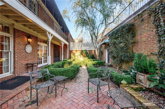 view of patio / terrace with french doors