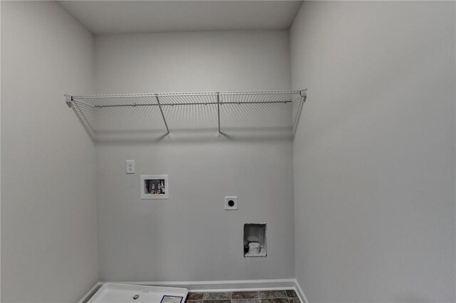 58 Longhorn Way, Auburn, GA 30011 - washroom with baseboards, laundry area, electric dryer hookup, and hookup for a washing machine