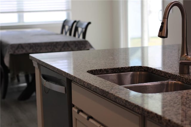 kitchen featuring dishwasher, a healthy amount of sunlight, and sink