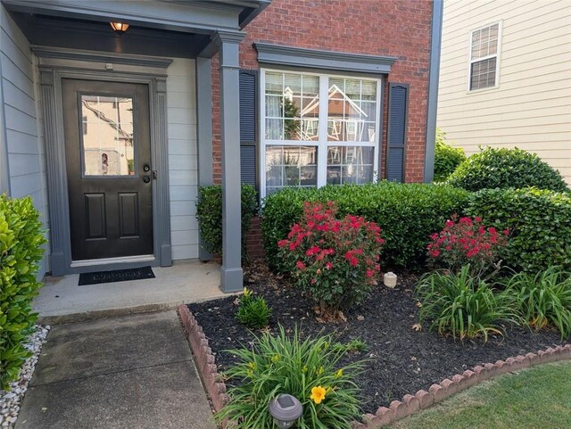 640 Dahoma Trl, Woodstock, GA 30188 - view of exterior entry with brick siding