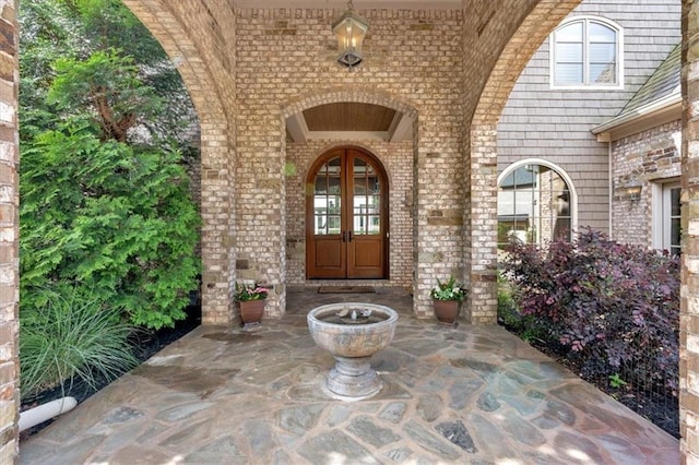 89 Somerset Ln, Cartersville, GA 30121 - view of exterior entry with french doors and brick siding