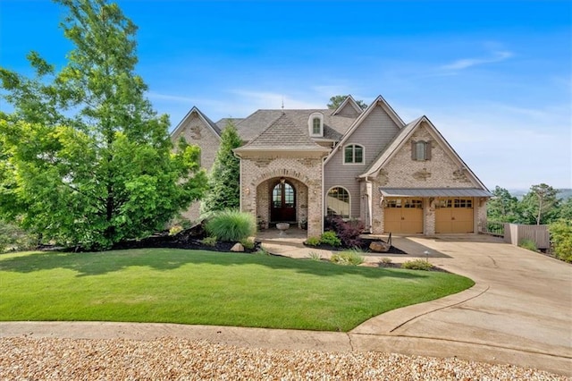 89 Somerset Ln, Cartersville, GA 30121 - french provincial home featuring concrete driveway, brick siding, and a garage