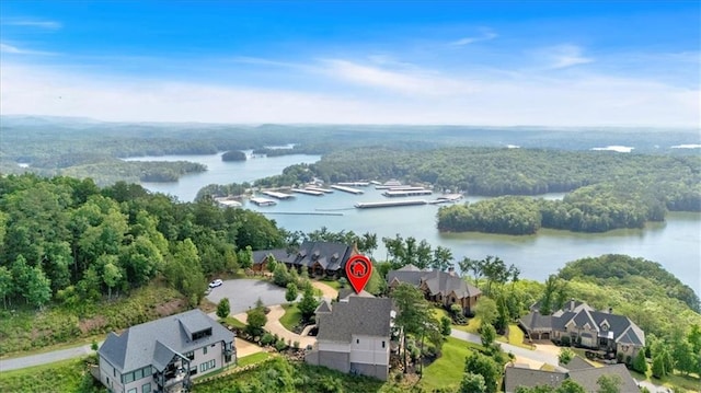 89 Somerset Ln, Cartersville, GA 30121 - aerial view of residential area with a large body of water and a forest