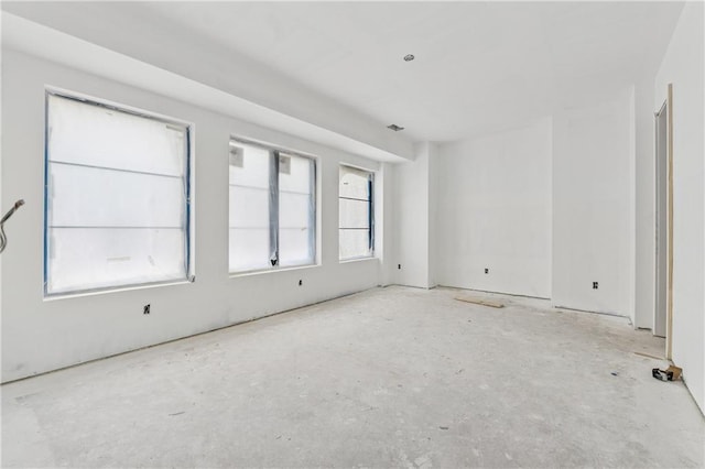 view of spare room