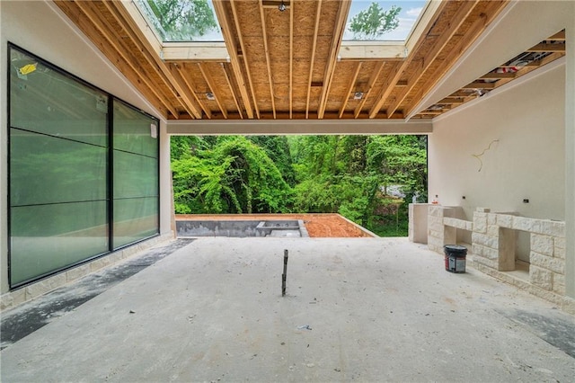 view of patio / terrace with a carport
