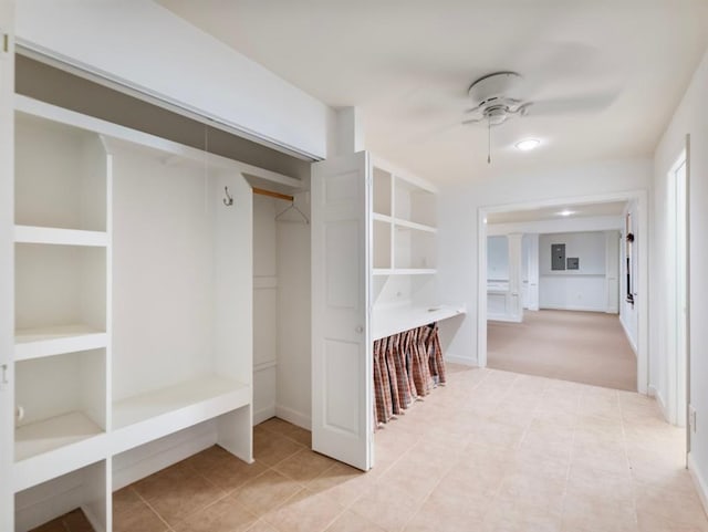 2910 Waverly Place Dr, Dacula, GA 30019 - mudroom featuring a ceiling fan and tile patterned floors
