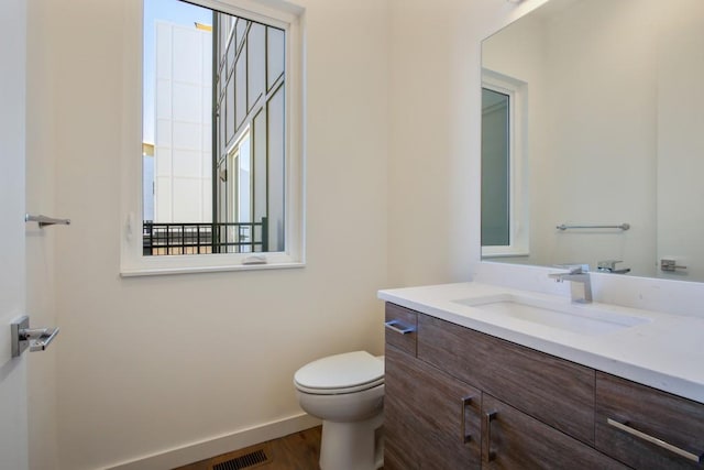 empty room featuring hardwood / wood-style flooring