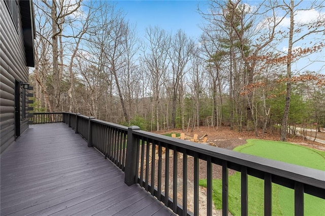 view of wooden terrace