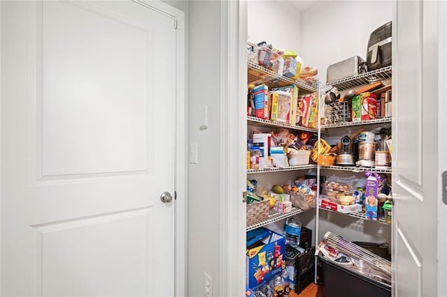view of pantry