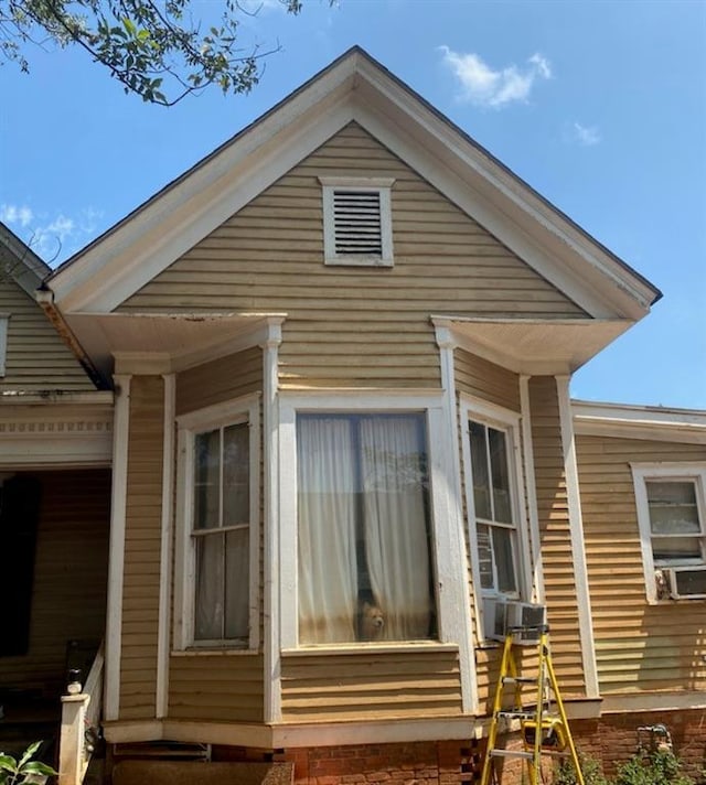 view of property exterior featuring cooling unit