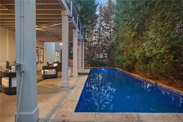 view of pool with a patio