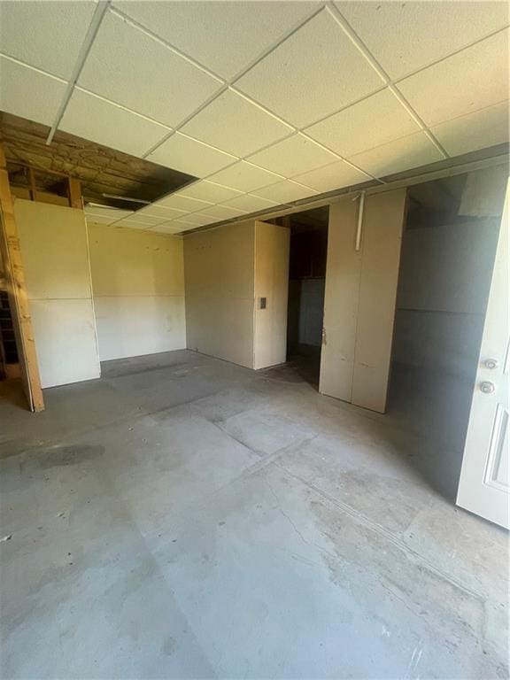 203 Sea Marsh Ct, Fayetteville, GA 30215 - unfinished below grade area with a drop ceiling