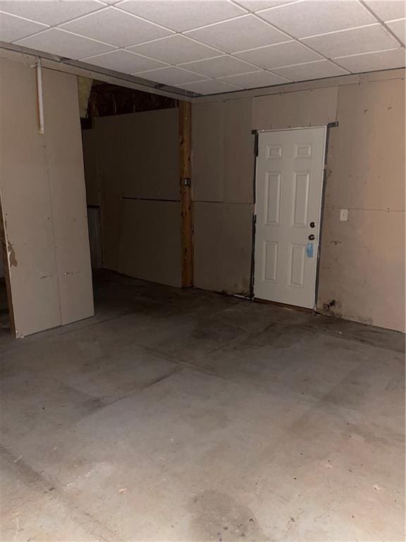 203 Sea Marsh Ct, Fayetteville, GA 30215 - basement featuring a paneled ceiling