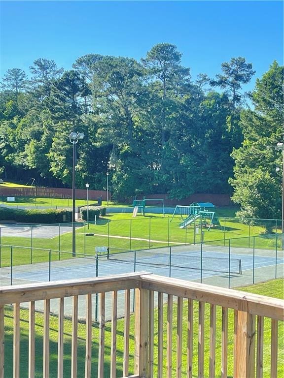 203 Sea Marsh Ct, Fayetteville, GA 30215 - view of tennis court