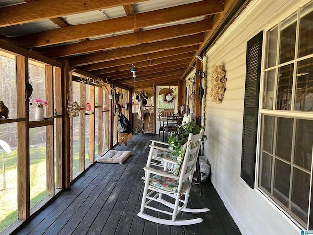 view of wooden terrace