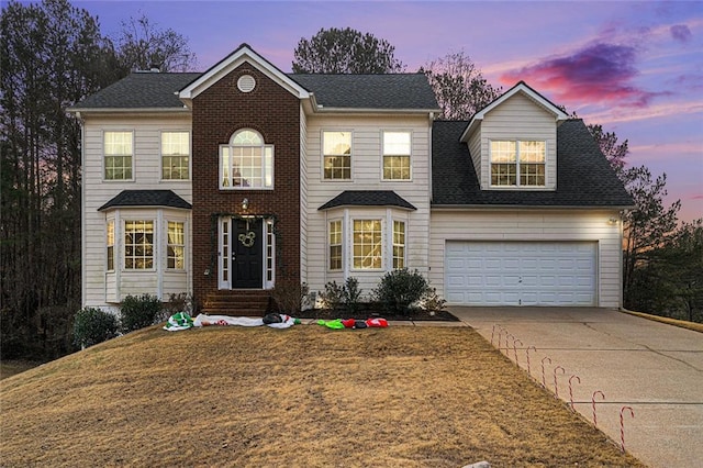 view of front of home featuring a garage