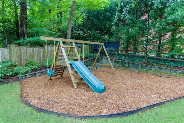 view of jungle gym