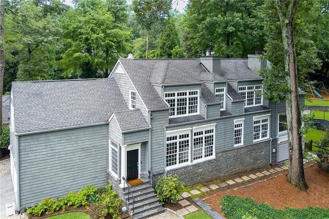 view of rear view of property