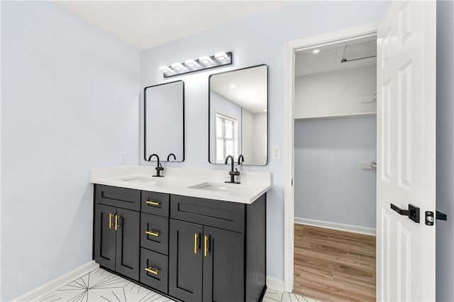 bathroom with vanity