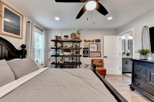 5441 E Main St, Flowery Branch, GA 30542 - bedroom with light wood-style floors and recessed lighting