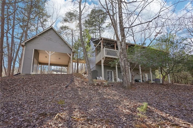 view of rear view of property