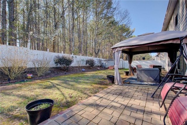 3258 Kessock Ridge Trl, Snellville, GA 30039 - fenced backyard with a gazebo, a patio area, and a shed