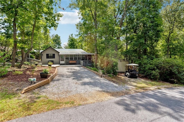 view of ranch-style home