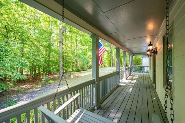 465 Willowbrook Dr SE, Smyrna, GA 30082 - wooden deck featuring a porch