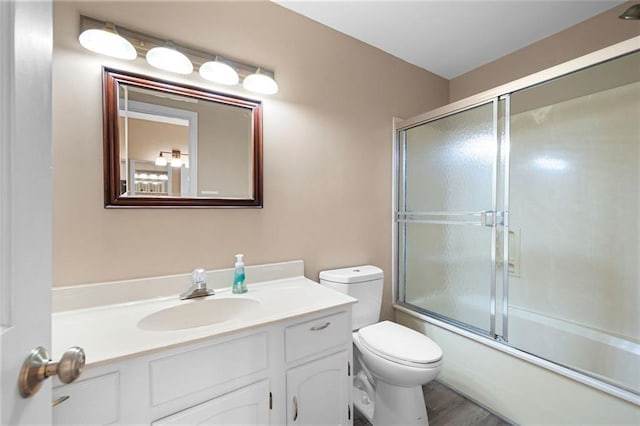 465 Willowbrook Dr SE, Smyrna, GA 30082 - full bath featuring vanity, combined bath / shower with glass door, and toilet