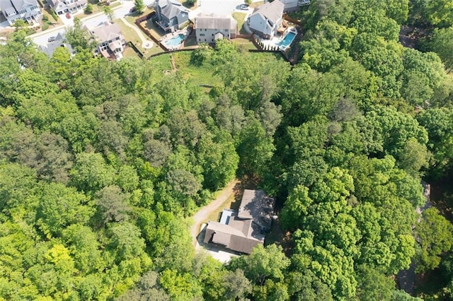 465 Willowbrook Dr SE, Smyrna, GA 30082 - aerial view of property and surrounding area featuring nearby suburban area and a forest