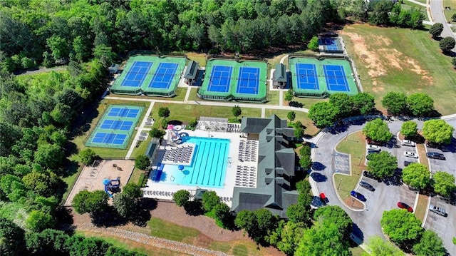 drone / aerial view