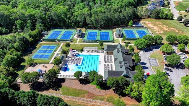 drone / aerial view