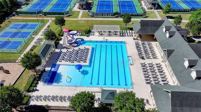 drone / aerial view