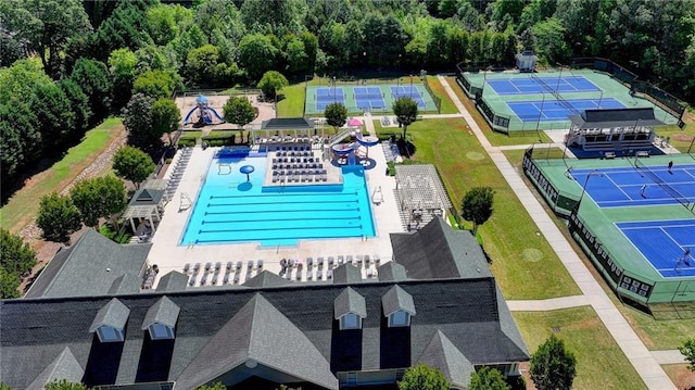 drone / aerial view