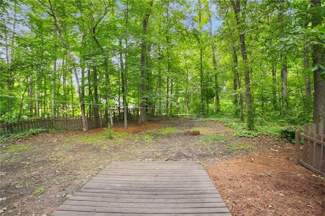 3021 Mills Ridge Dr, Canton, GA 30114 - view of yard featuring a wooden deck