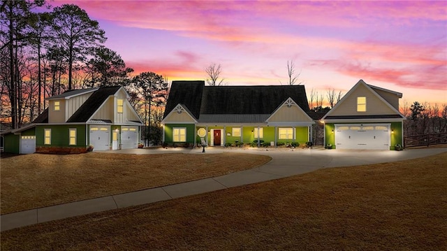 150 Crestview Rd, Jackson, GA 30233 - view of front facade with driveway, a garage, and board and batten siding