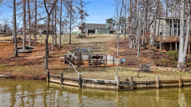 150 Crestview Rd, Jackson, GA 30233 - dock area with a deck with water view